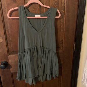 Green Anthropologie tank top